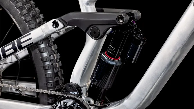 2025 Cube TWO15 Pro 27.5 - Downhill Mountain Bike - Raw Metal / Black-5