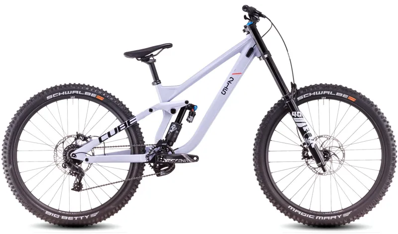2025 Cube TWO15 Race 27.5 - Downhill Mountain Bike - Cyclamen / Black