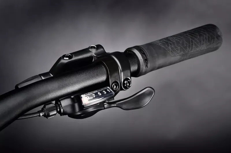 2024 Haibike Alltrack 4 - Electric Hardtail Mountain Bike - Cool Blue / Leather-3