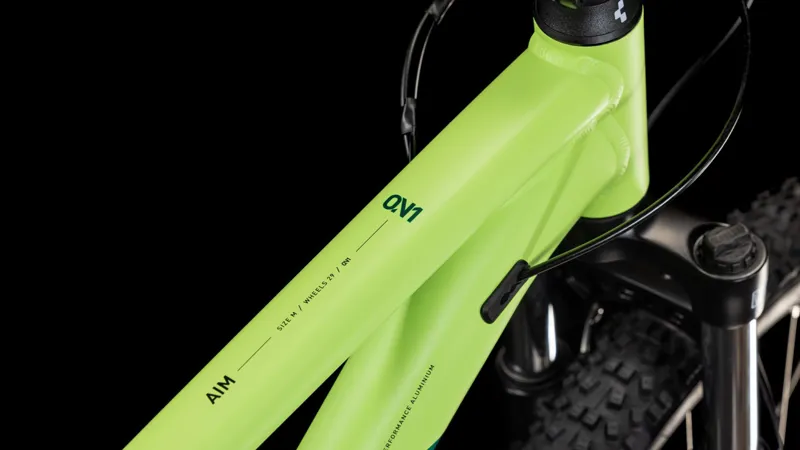 2025 Cube Aim One - Hardtail Mountain Bike - Lemon Squeeze / Black-6