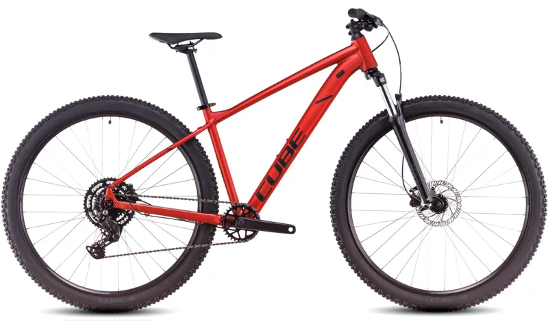 2025 Cube Aim Pro - Hardtail Mountain Bike - Fire Orange / Black