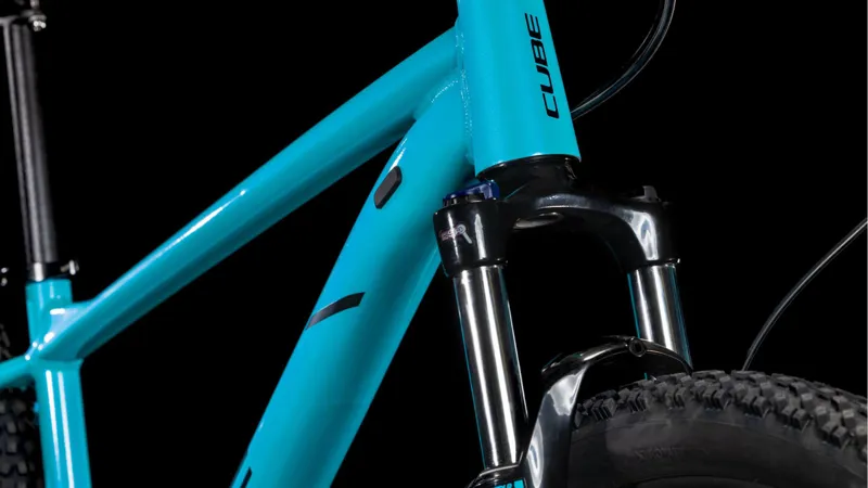 2025 Cube Aim Race - Hardtail Mountain Bike - Swimming Pool / Black-5