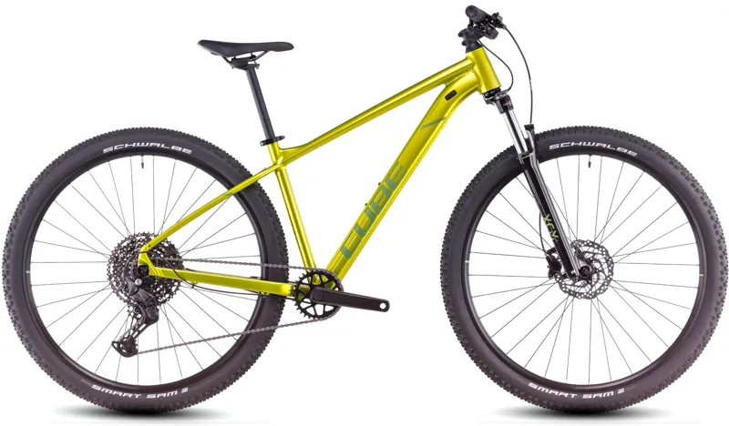 2025 Cube Aim SLX - Hardtail Mountain Bike - Flash Lime / Juniper