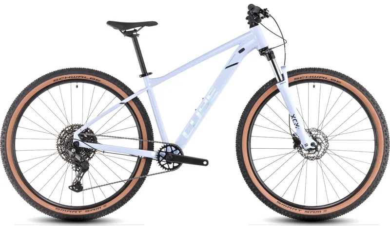 2025 Cube Aim SLX - Hardtail Mountain Bike - Blue Blossom / Pearl