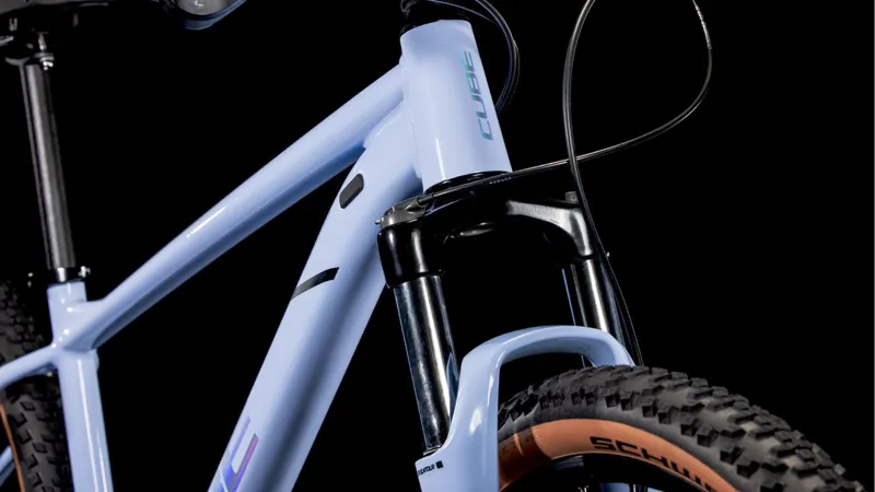 2025 Cube Aim SLX - Hardtail Mountain Bike - Blue Blossom / Pearl-6