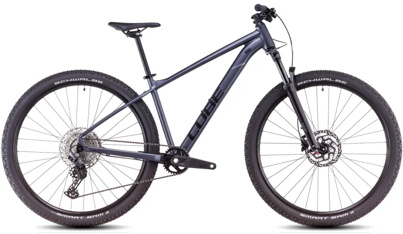 2025 Cube Attention Pro - Hardtail Mountain Bike - Metallic Grey / Black
