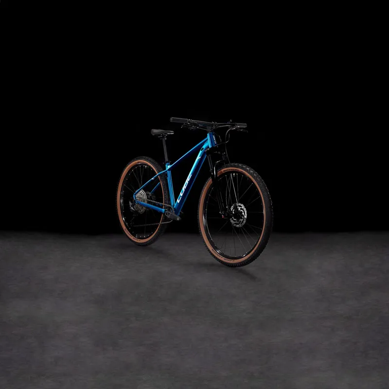 2025 Cube Attention Pro - Hardtail Mountain Bike - Metallic Teal / White-1