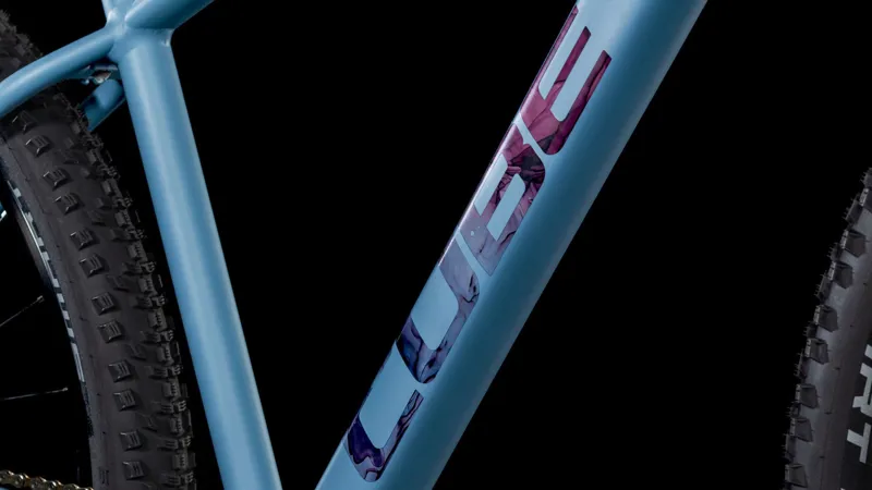 2025 Cube Attention SLX - Hardtail Mountain Bike - Pigeon Blue / Ruby Red-3