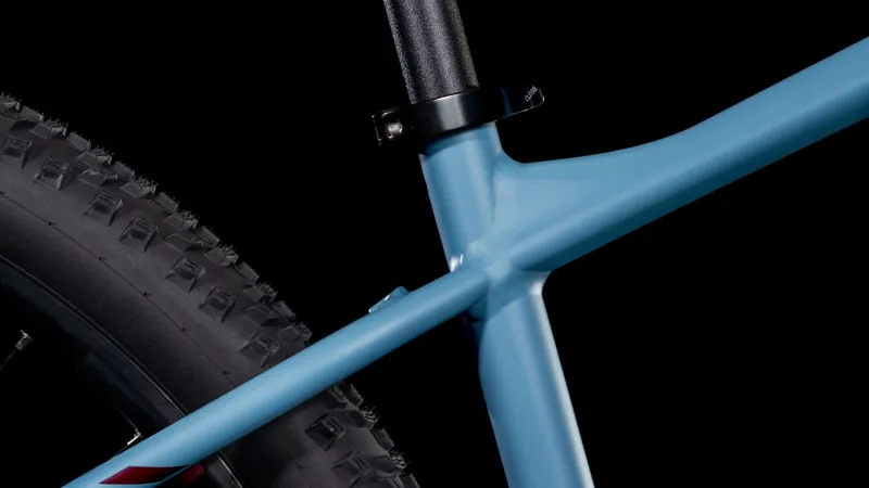 2025 Cube Attention SLX - Hardtail Mountain Bike - Pigeon Blue / Ruby Red-6