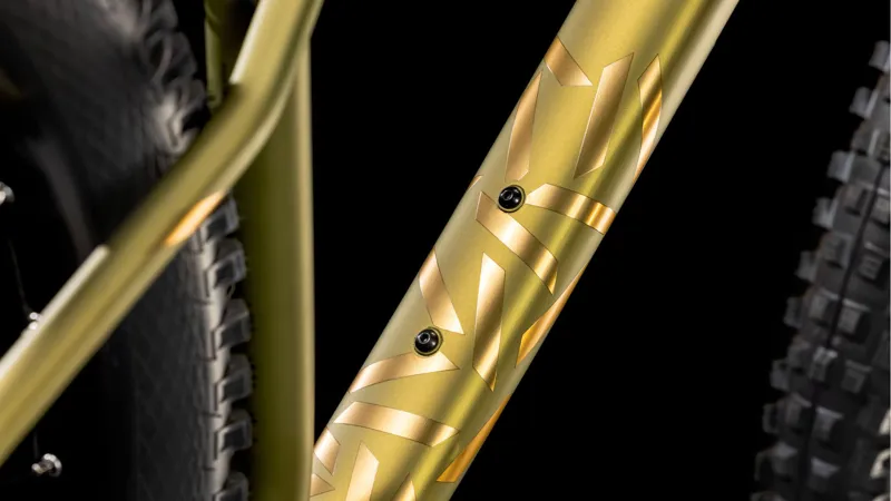 2025 Cube Reaction TM One - Hardtail Trail Mountain Bike - Golden Lime / Black-5