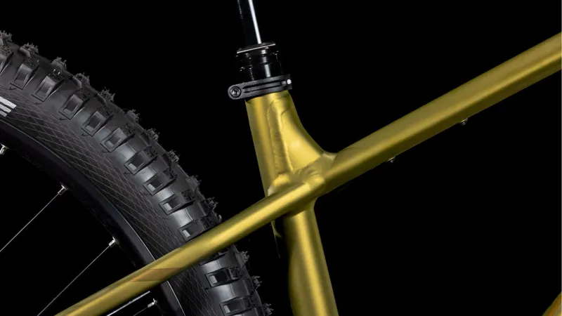 2025 Cube Reaction TM One - Hardtail Trail Mountain Bike - Golden Lime / Black-6