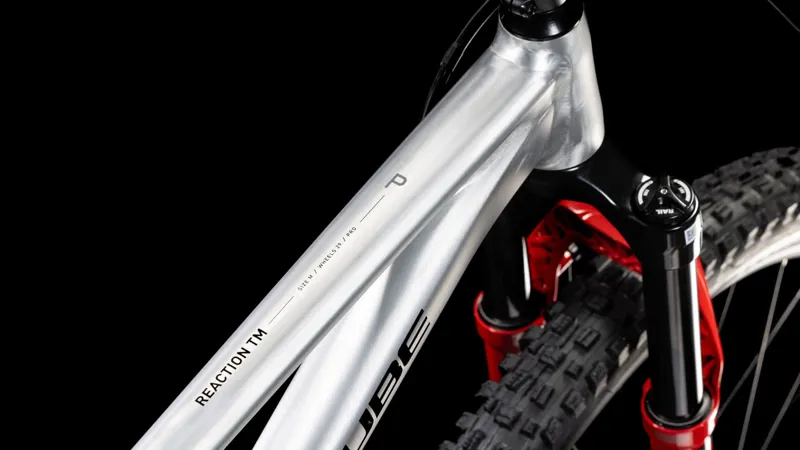 2025 Cube Reaction TM Pro Trail Bike in Rawmetal/Reflect-2