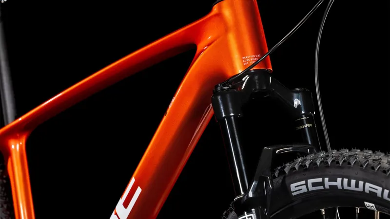 2025 Cube Reaction C:62 Pro - Carbon Hardtail Mountain Bike - Electric Orange / Spice-6