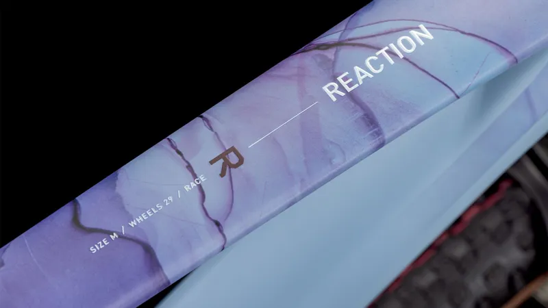 2025 Cube Reaction C:62 Race - Carbon Hardtail Mountain Bike - Pigeon Blue / Art-4