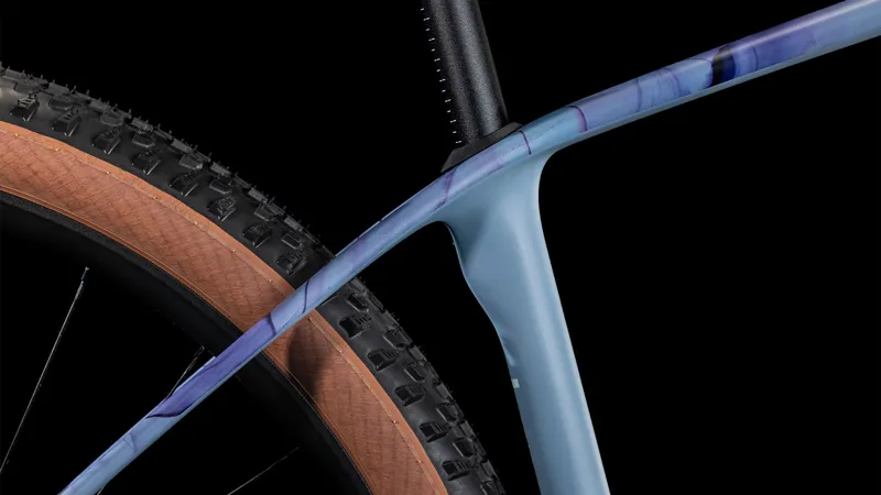 2025 Cube Reaction C:62 Race - Carbon Hardtail Mountain Bike - Pigeon Blue / Art-5