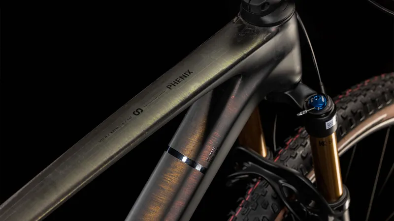 2025 Cube Phenix C:68X SLT - Carbon XC Mountain Bike - Liquid Lava / Black-2