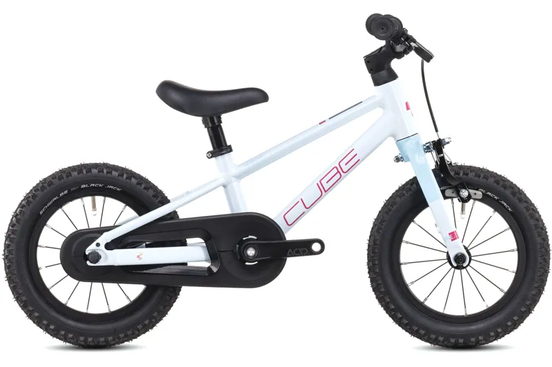 2025 Cube Numove 120 RT - 12inch wheel Kids Bike - Flash White / Pink