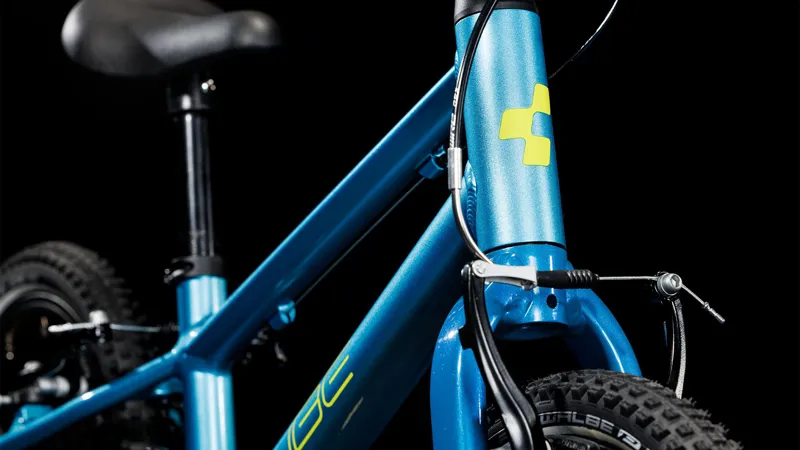 2025 Cube Numove 140 - 14inch wheel kids bike - Blue / Lime-3