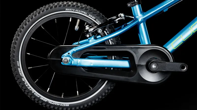 2025 Cube Numove 140 - 14inch wheel kids bike - Blue / Lime-4