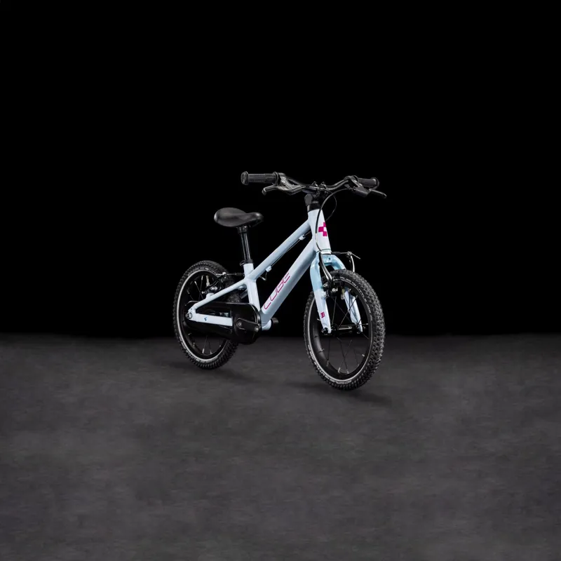 2025 Cube Numove 140 - 14inch wheel kids bike - Flash White / Pink-1