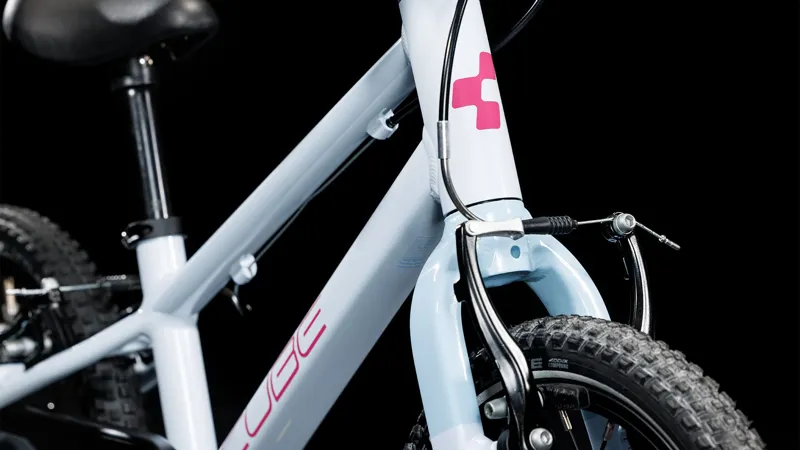 2025 Cube Numove 140 - 14inch wheel kids bike - Flash White / Pink-4