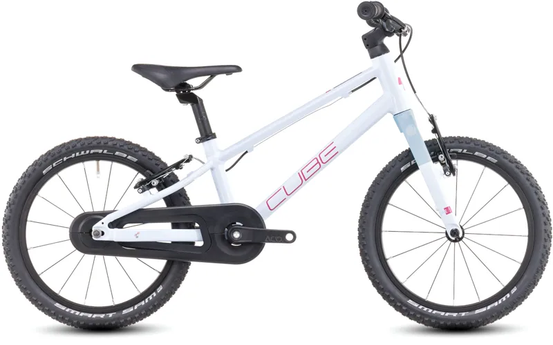2025 Cube Numove 160 - 16inch wheel Kids Bike - Flash White / Pink