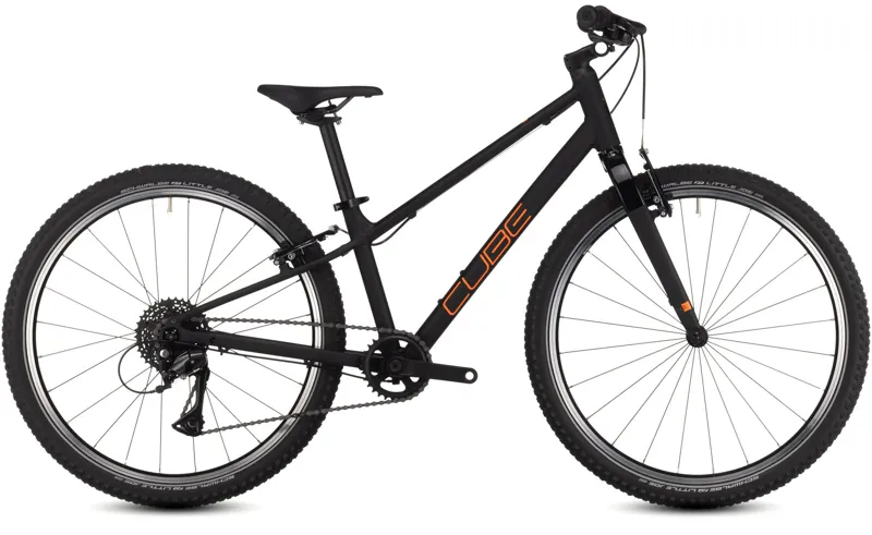 2025 Cube Numove 240 - 24inch wheel kids bike - Black / Orange