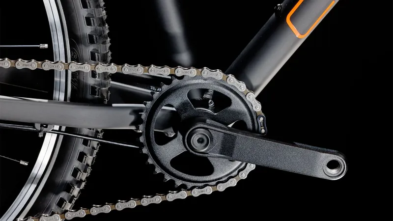 2025 Cube Numove 240 - 24inch wheel kids bike - Black / Orange-6