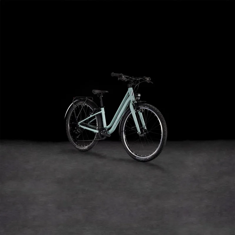 2025 Cube Ella 240 - 24inch wheel kids bike - Aloe Green / White-1