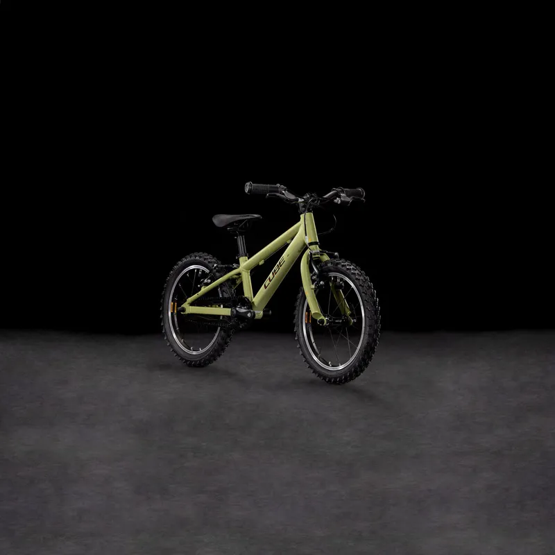 2025 Cube Acid 160 - 16inch wheel kids bike - Light Olive / Orange-1