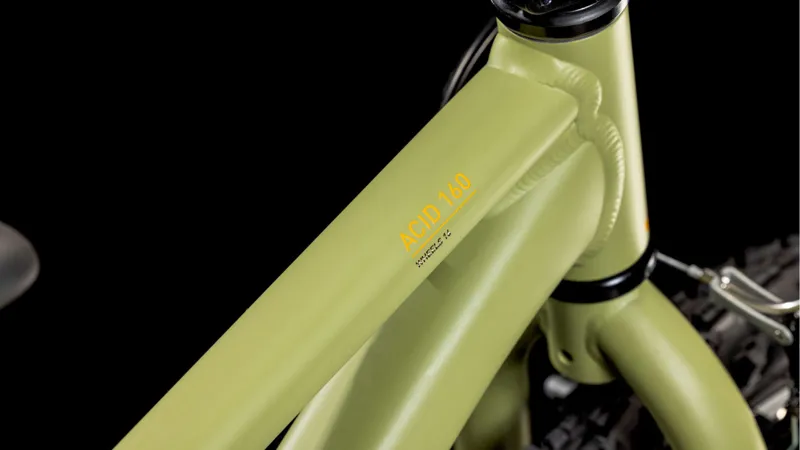 2025 Cube Acid 160 - 16inch wheel kids bike - Light Olive / Orange-2