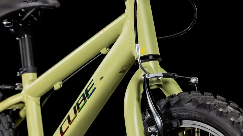 2025 Cube Acid 160 - 16inch wheel kids bike - Light Olive / Orange-6