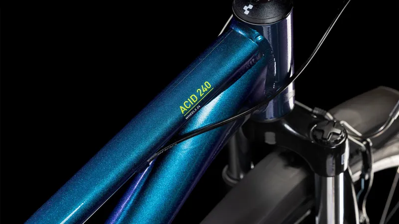 2025 Cube Acid 240 Allroad - 24inch wheel kids bike - Deep Cobalt / Apple-2