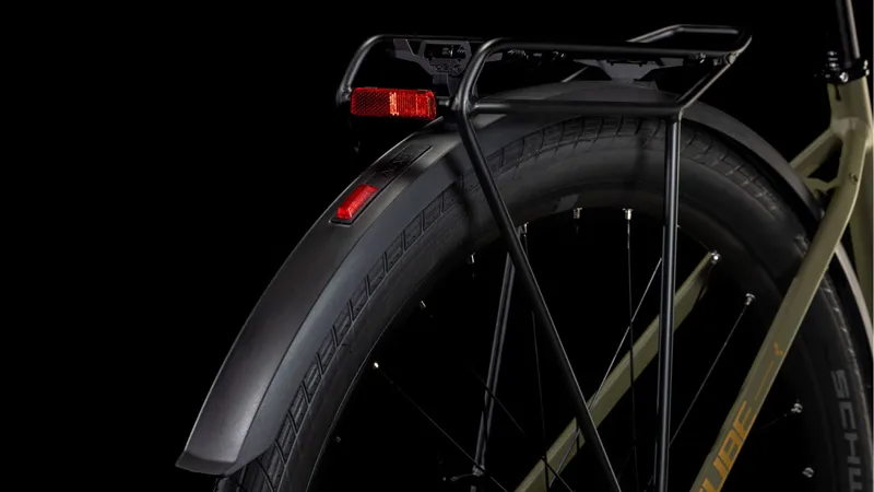 2025 Cube Hyde PRO FE - Fully equipped Belt drive Hybrid Bike - Dusty Olive / Gold-3