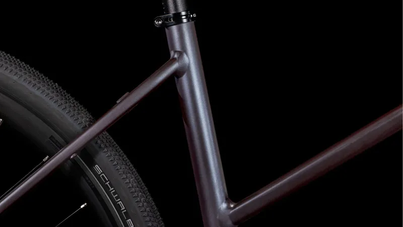 2025 Cube Nulane One - Trapeze frame Hybrid Bike - Mineral Grey / Black-2