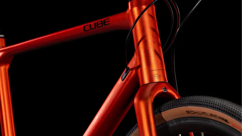2025 Cube Nulane Pro - Classic frame Hybrid Bike - Fire Orange / Black-5