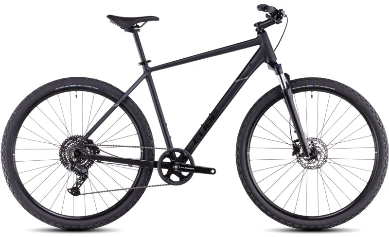 2025 Cube Nature - Classic frame Hybrid Bike - Black / Black