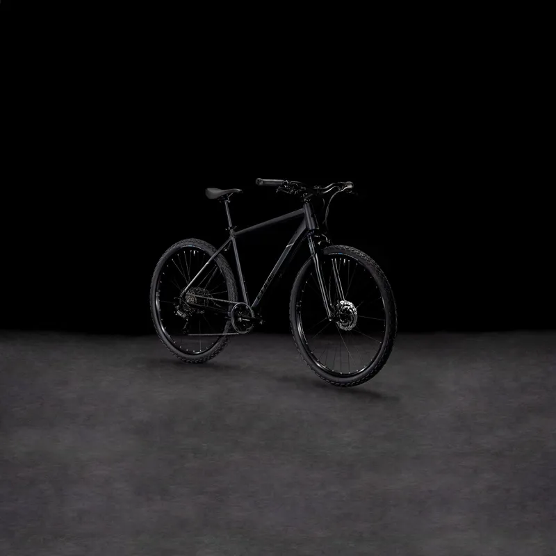 2025 Cube Nature - Classic frame Hybrid Bike - Black / Black-1