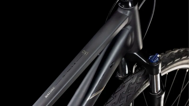 2025 Cube Nature - Trapeze frame Hybrid Bike - Black / Black-2