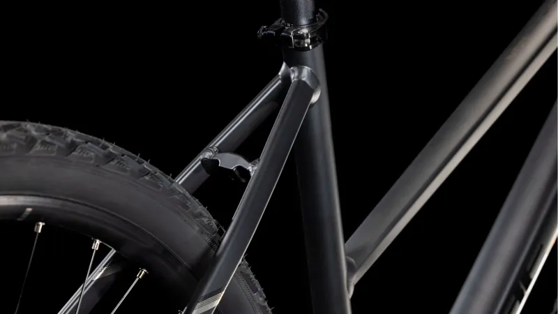 2025 Cube Nature - Trapeze frame Hybrid Bike - Black / Black-3