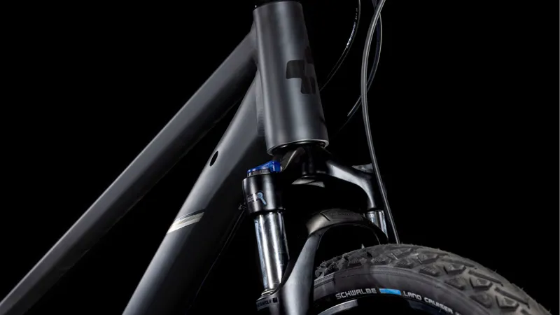 2025 Cube Nature - Trapeze frame Hybrid Bike - Black / Black-5