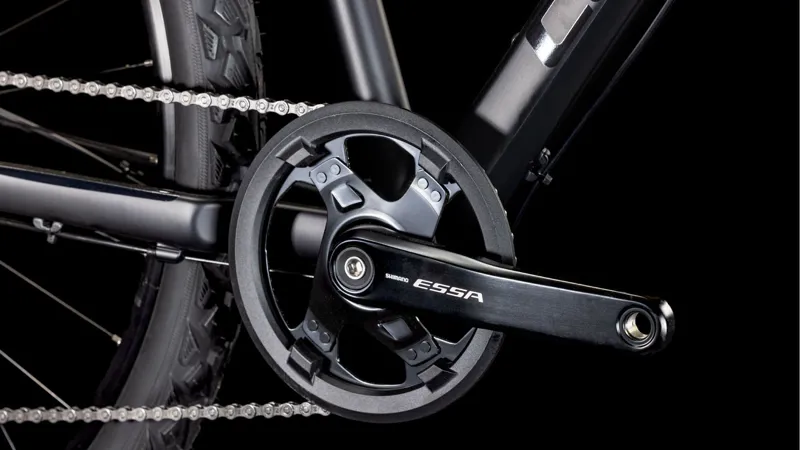 2025 Cube Nature - Trapeze frame Hybrid Bike - Black / Black-6