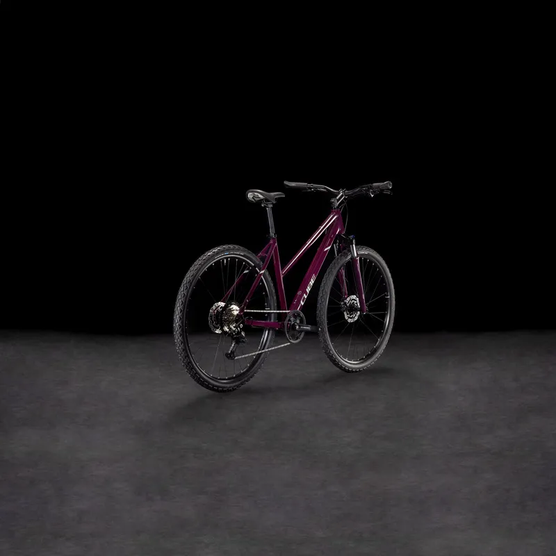 2025 Cube Nature - Trapeze frame Hybrid Bike - Amarone / Lunar-1