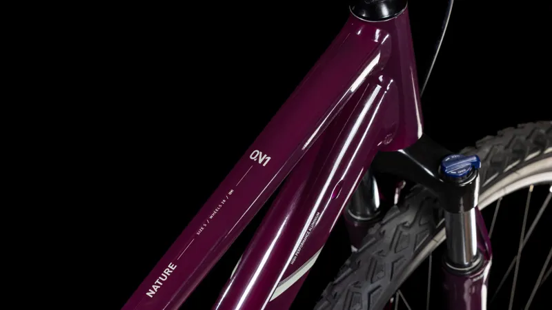 2025 Cube Nature - Trapeze frame Hybrid Bike - Amarone / Lunar-2