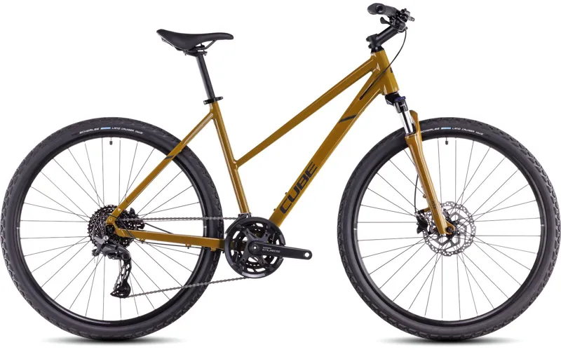2025 Cube Nature Pro - Trapeze frame Hybrid Bike - Willow Green / Black