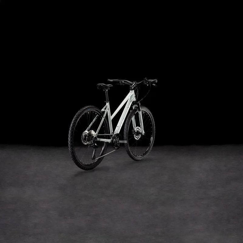 2025 Cube Nature EXC - Trapeze frame Hybrid Bike - Sea Salt / Pyrite-1