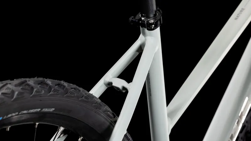 2025 Cube Nature EXC - Trapeze frame Hybrid Bike - Sea Salt / Pyrite-3