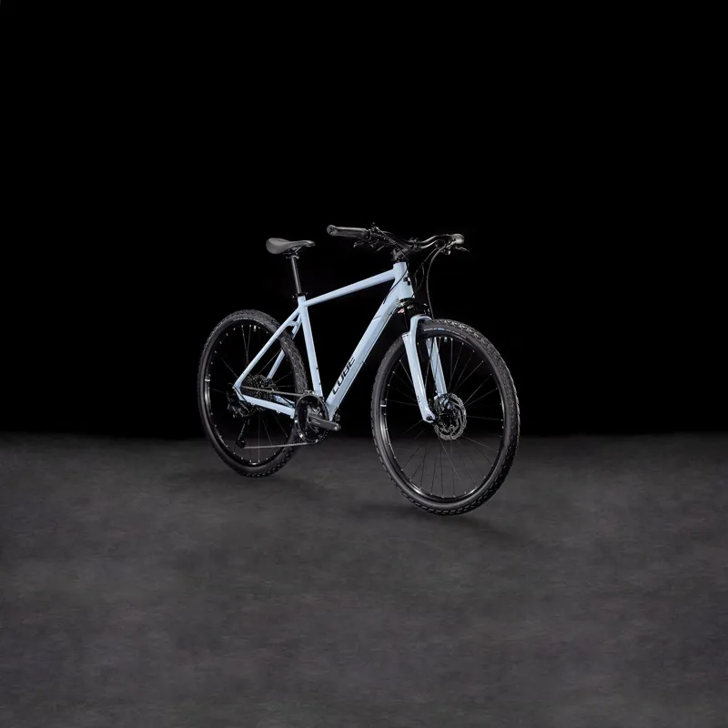 2025 Cube Nature EXC - Hybrid Bike - Pigeon Blue / Black-1