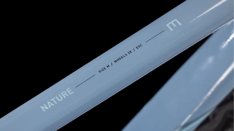 2025 Cube Nature EXC - Hybrid Bike - Pigeon Blue / Black-3