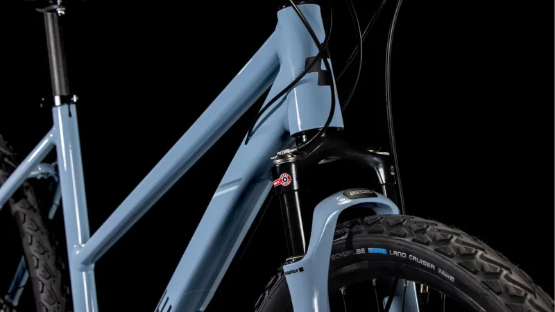 2025 Cube Nature EXC - Trapeze frame Hybrid Bike - Pigeon Blue / Black-5